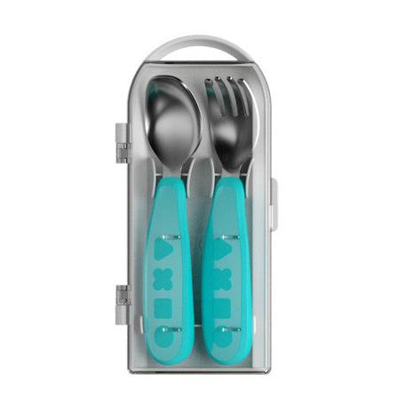 Octoto Fork & Spoon Set - Aqua Blue
