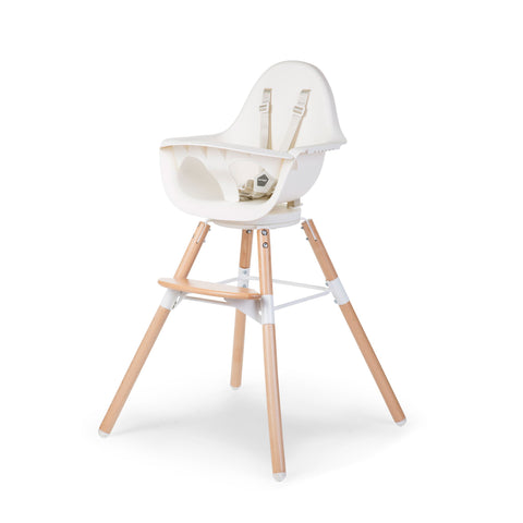 Childhome Evolu One.80° Chair Natural White + Bumper