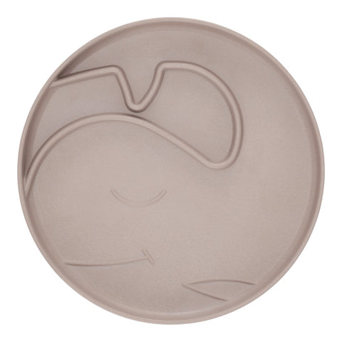 By Lille Vilde Bamboo Whale Plate Taupe