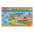 Melissa & Doug Wooden Railway Train Set