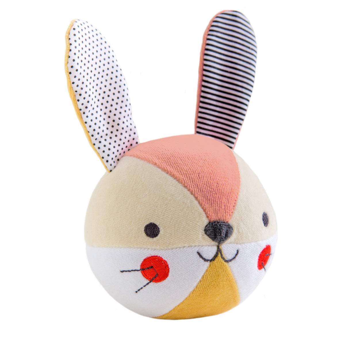 Petit Collage Chiming Bunny Organic Soft Ball