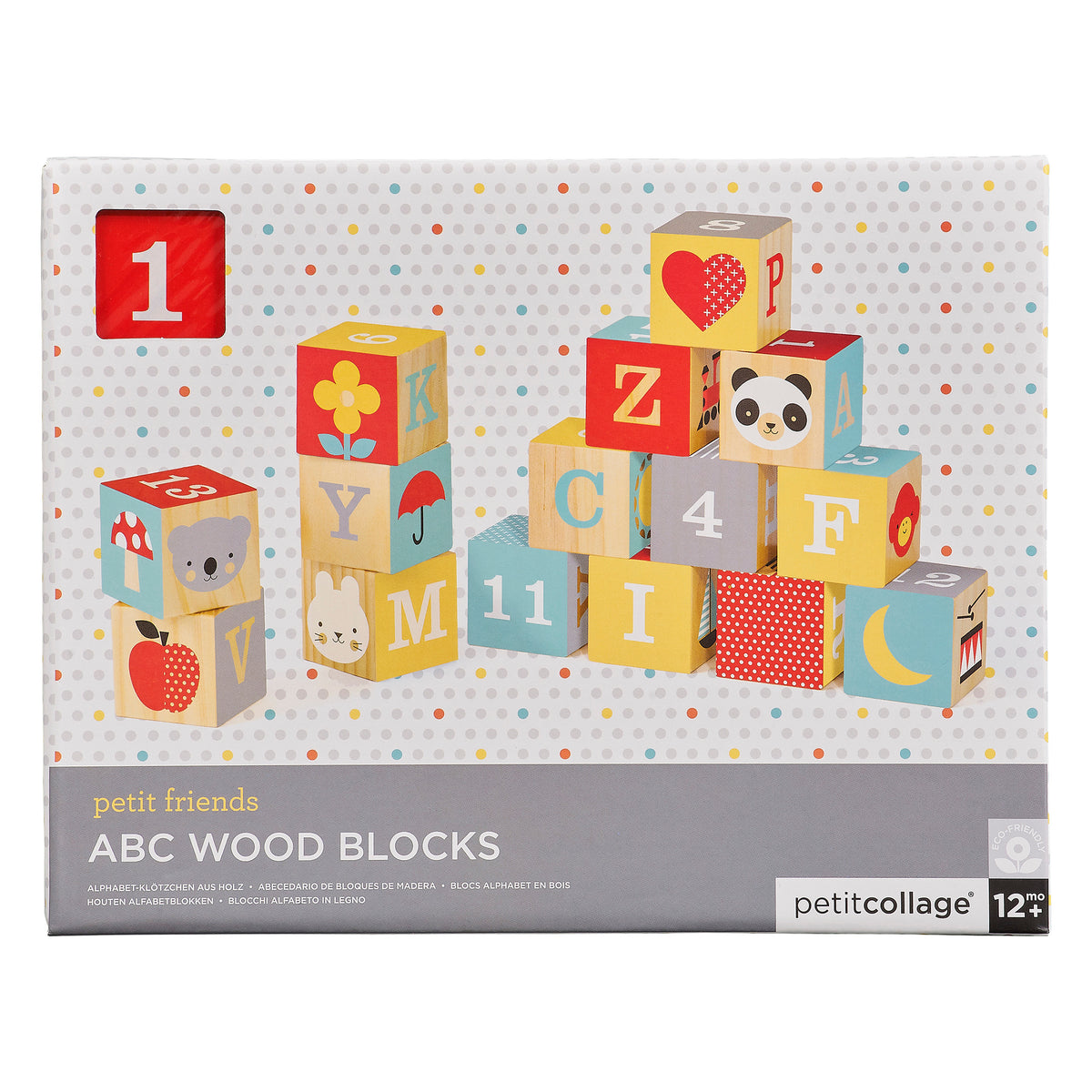Petit Collage ABC Wood Blocks