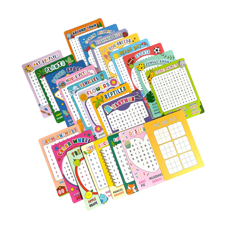 Ooly Paper Games Activity Cards - Word Search