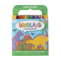 Ooly Carry Along Coloring Book Set - Dinoland