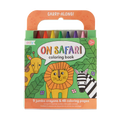 Ooly Carry Along Coloring Book Set - On Safari