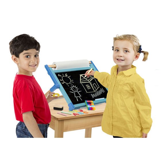 Melissa & Doug Deluxe Double Sided Tabletop Easel