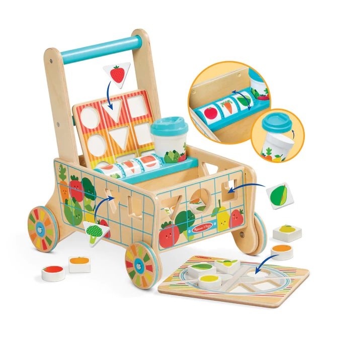 Melissa & Doug Wooden Grocery Cart