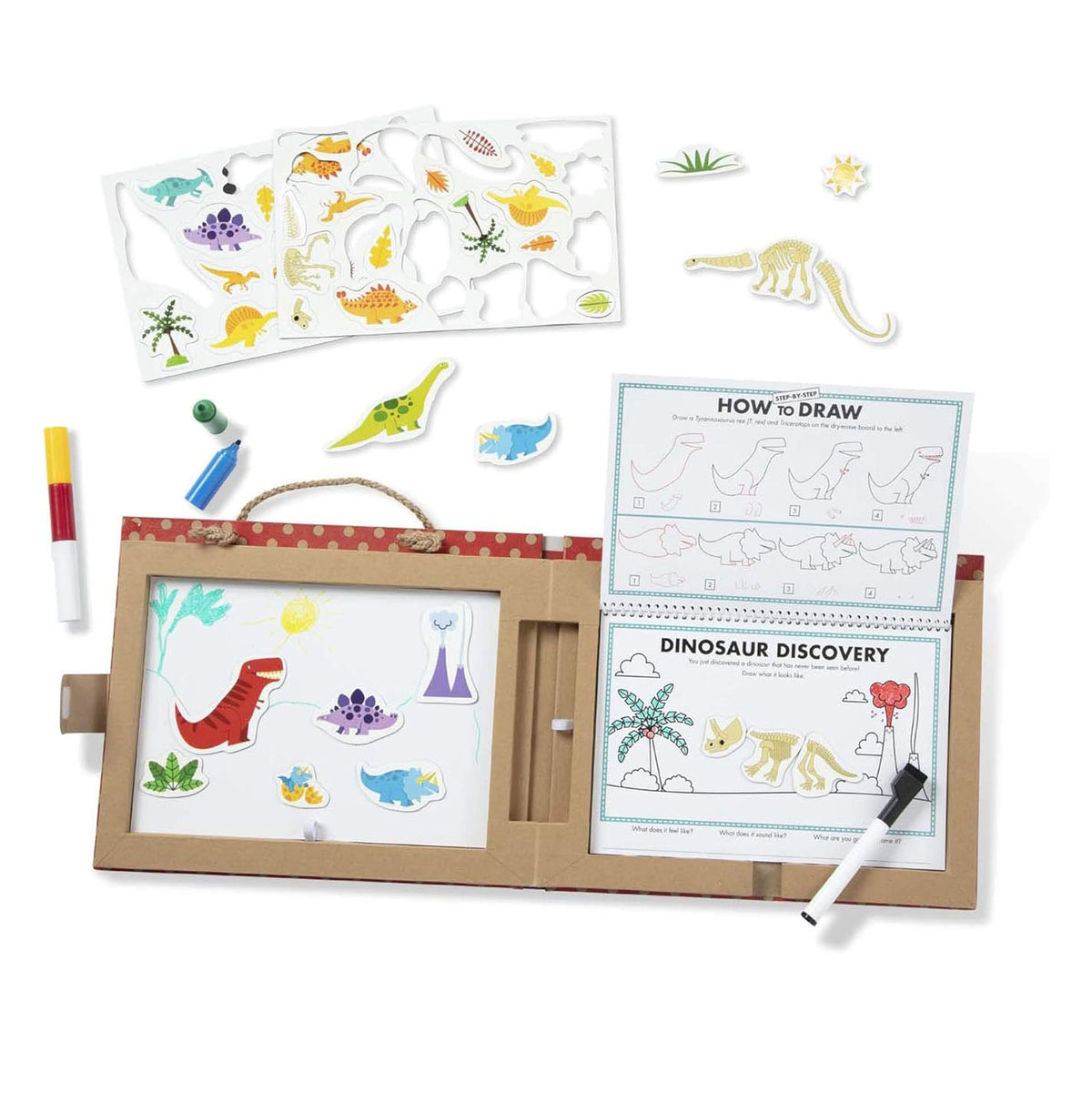 Melissa & Doug Play, Draw, Create - Dinosaurs