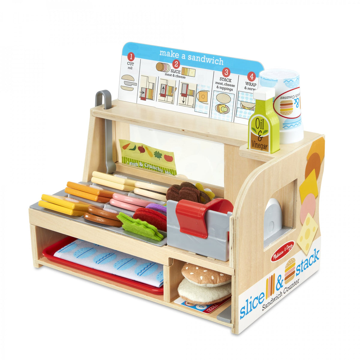 Melissa & Doug Stack & Slice Sandwich Counter