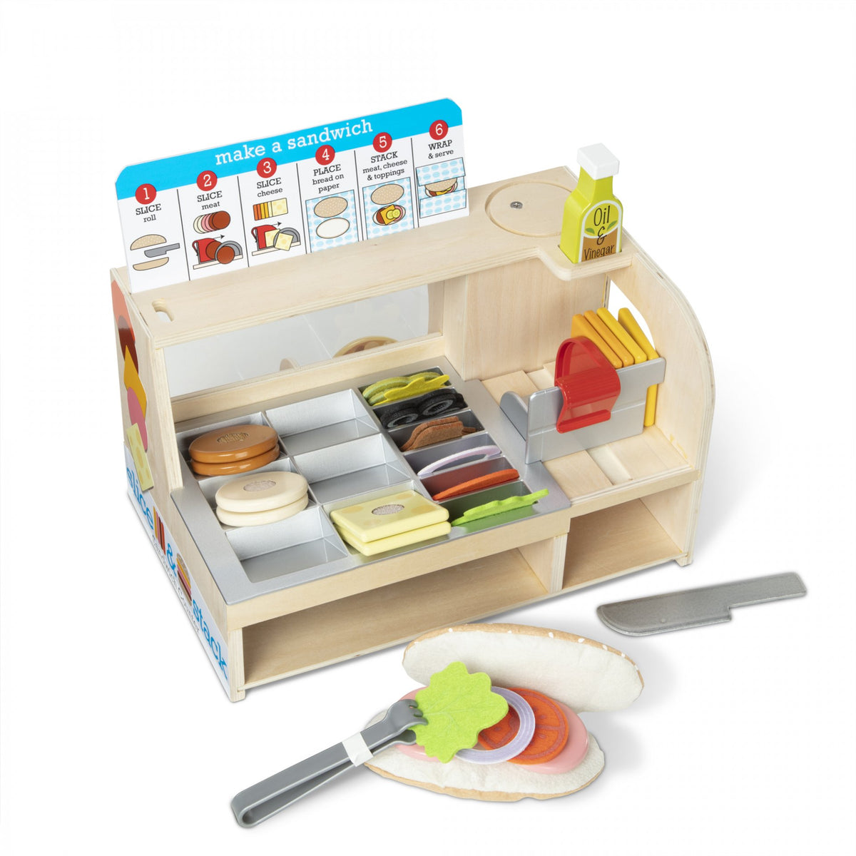 Melissa & Doug Stack & Slice Sandwich Counter