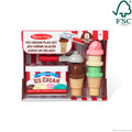 Melissa & Doug Scoop & Stack Ice Cream Cone Playset