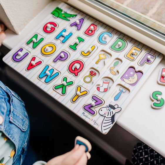 Melissa & Doug Peg Puzzle Alphabet