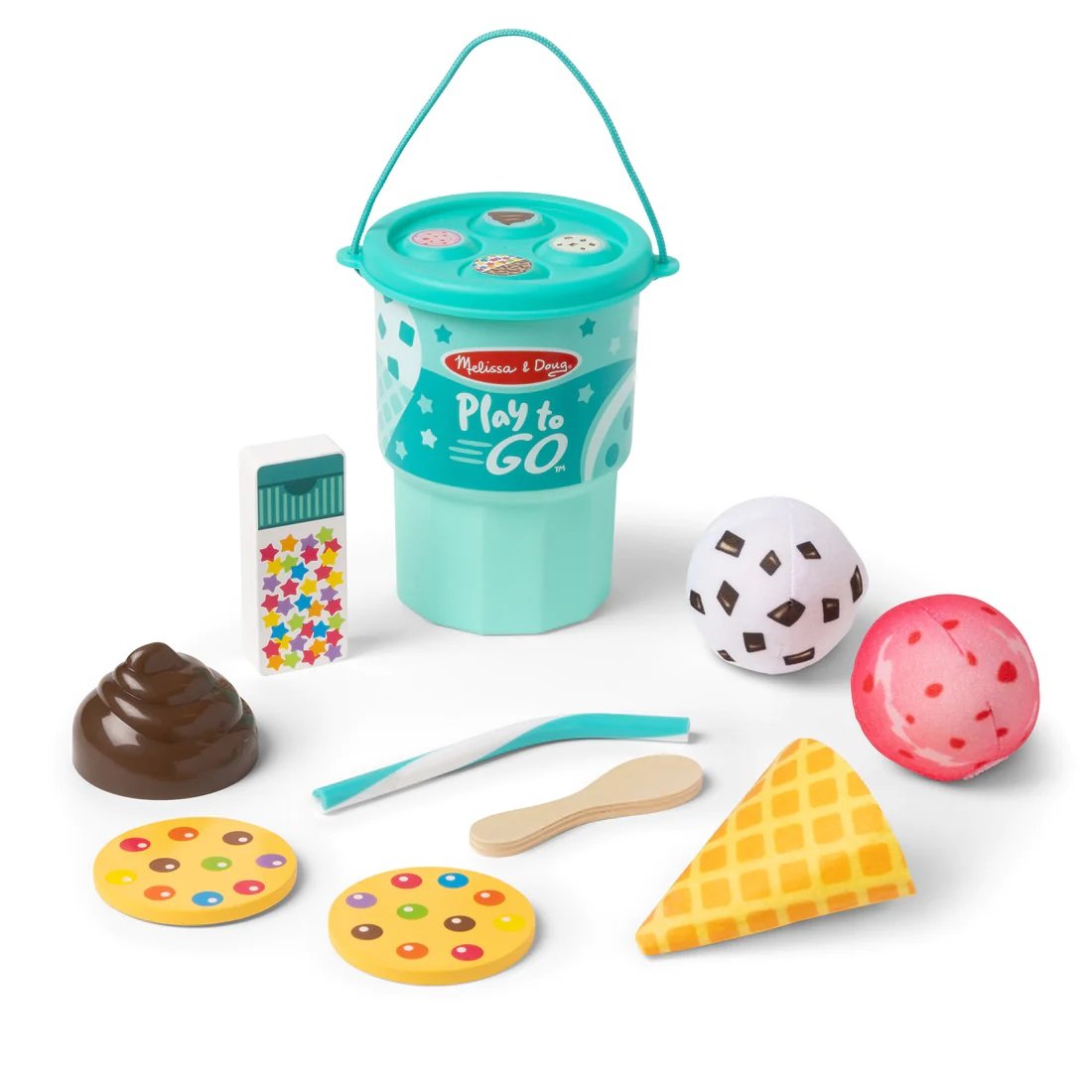 Melissa & Doug Play to Go Ice Cream Play Set