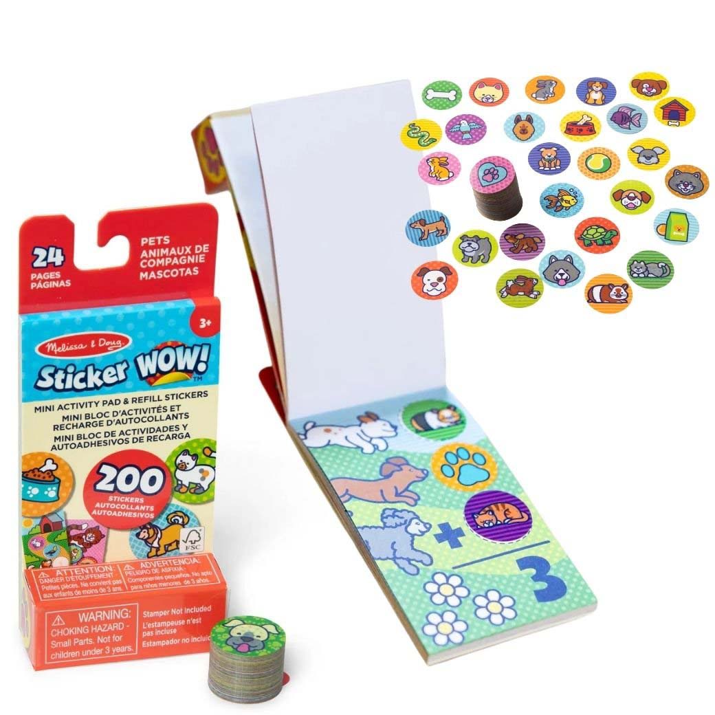 Melissa & Doug Sticker Wow Refill + Mini Activity Pad - Pets