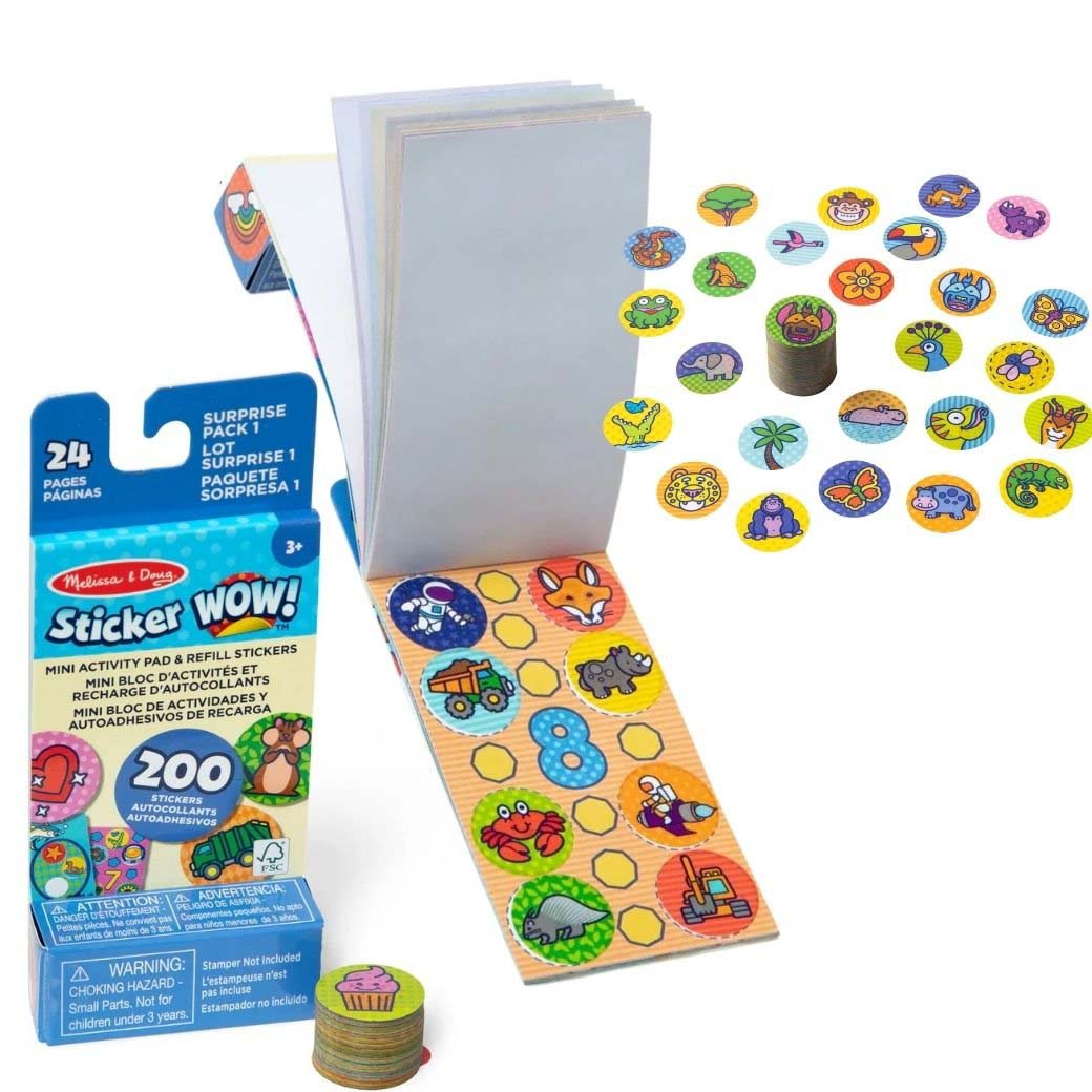 Melissa & Doug Sticker Wow Refill + Mini Activity Pad - Surprise Pack 1