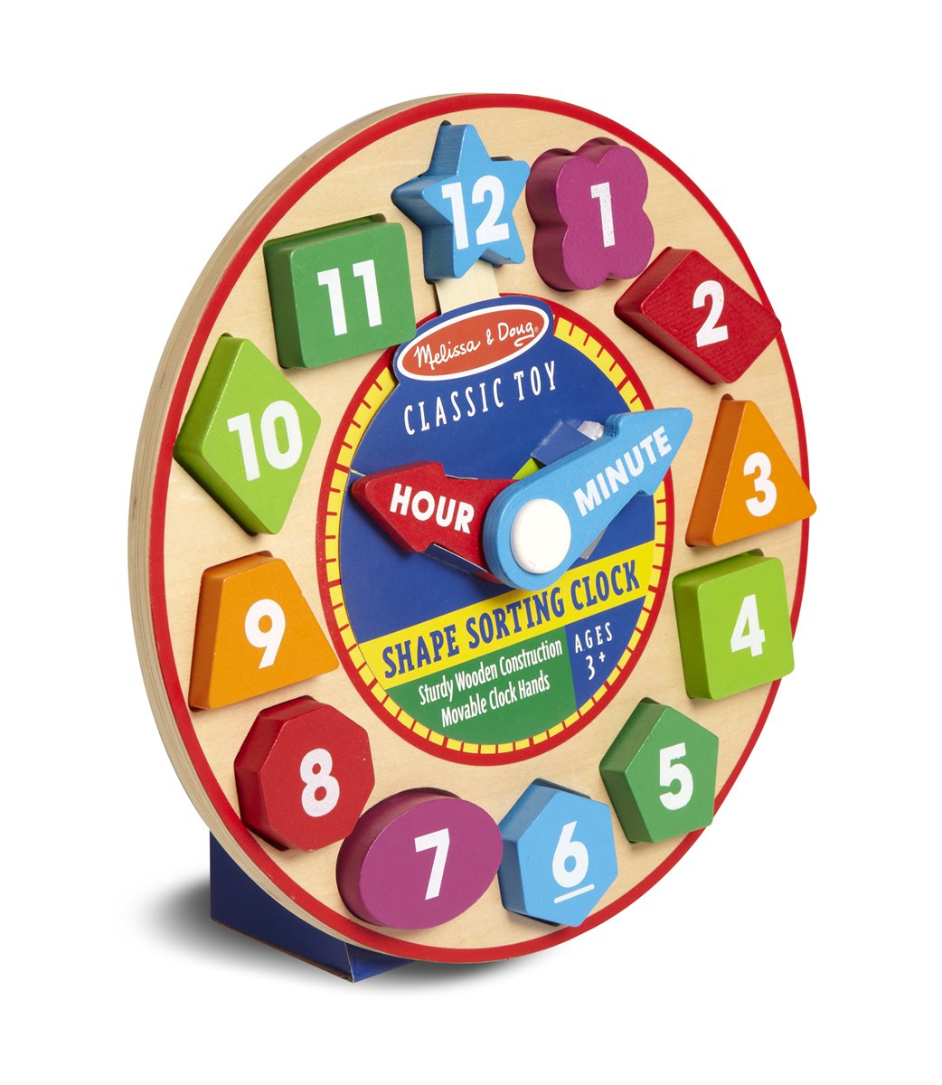 Melissa & Doug Shape Sorting Clock