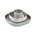 Beaba Microwave Safe Stainless Steel Meal Set - Sage Green