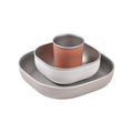 Beaba Microwave Safe Stainless Steel Meal Set - Terracotta