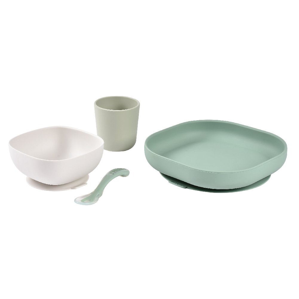 Beaba Silicone Meal Set Sage Green