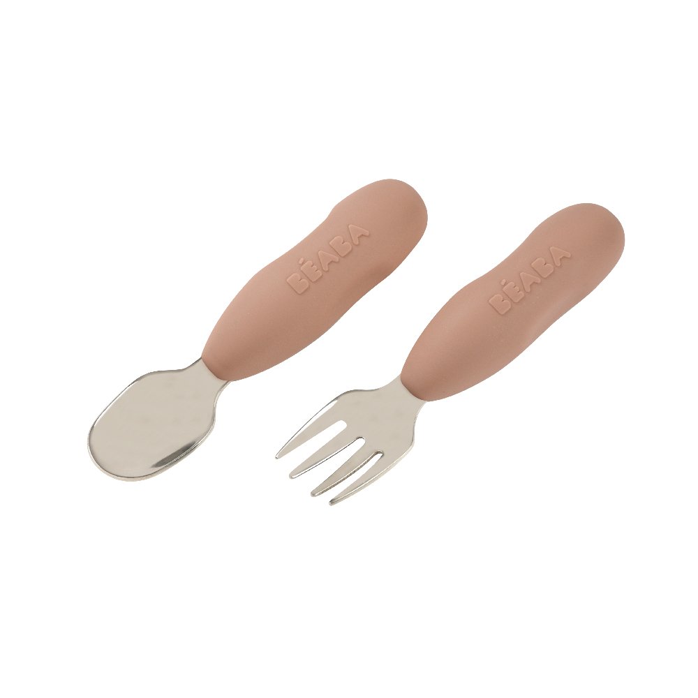 Beaba Set of 2 Stainless Steel Pre-Cutleries - Pralin