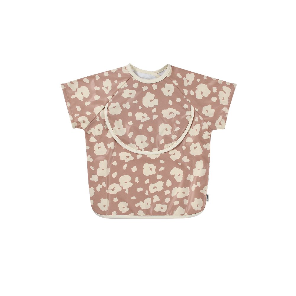 Beaba 2 in 1 Bib with Removable Sleeves and Pocket - Savannah
