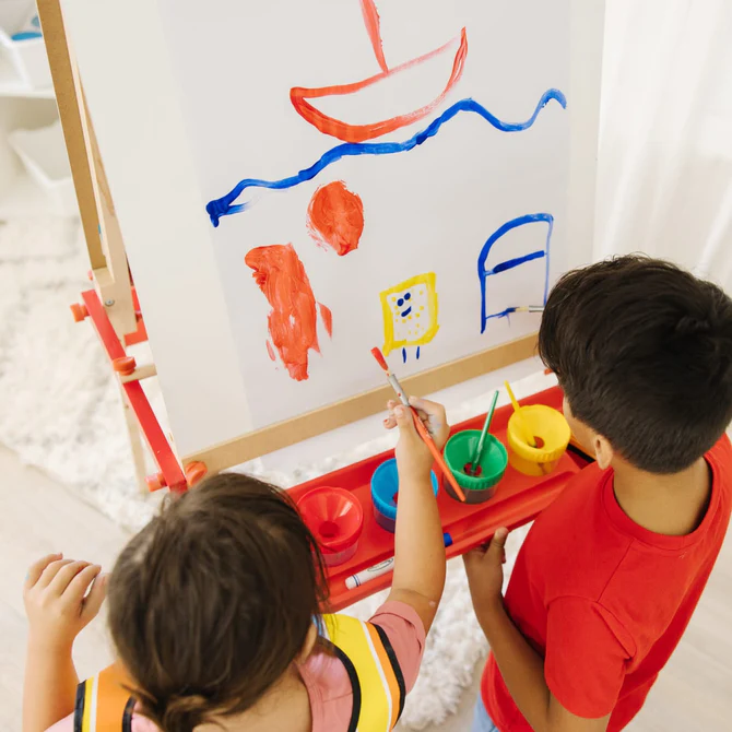 Melissa & Doug Deluxe Magnetic Standing Easel