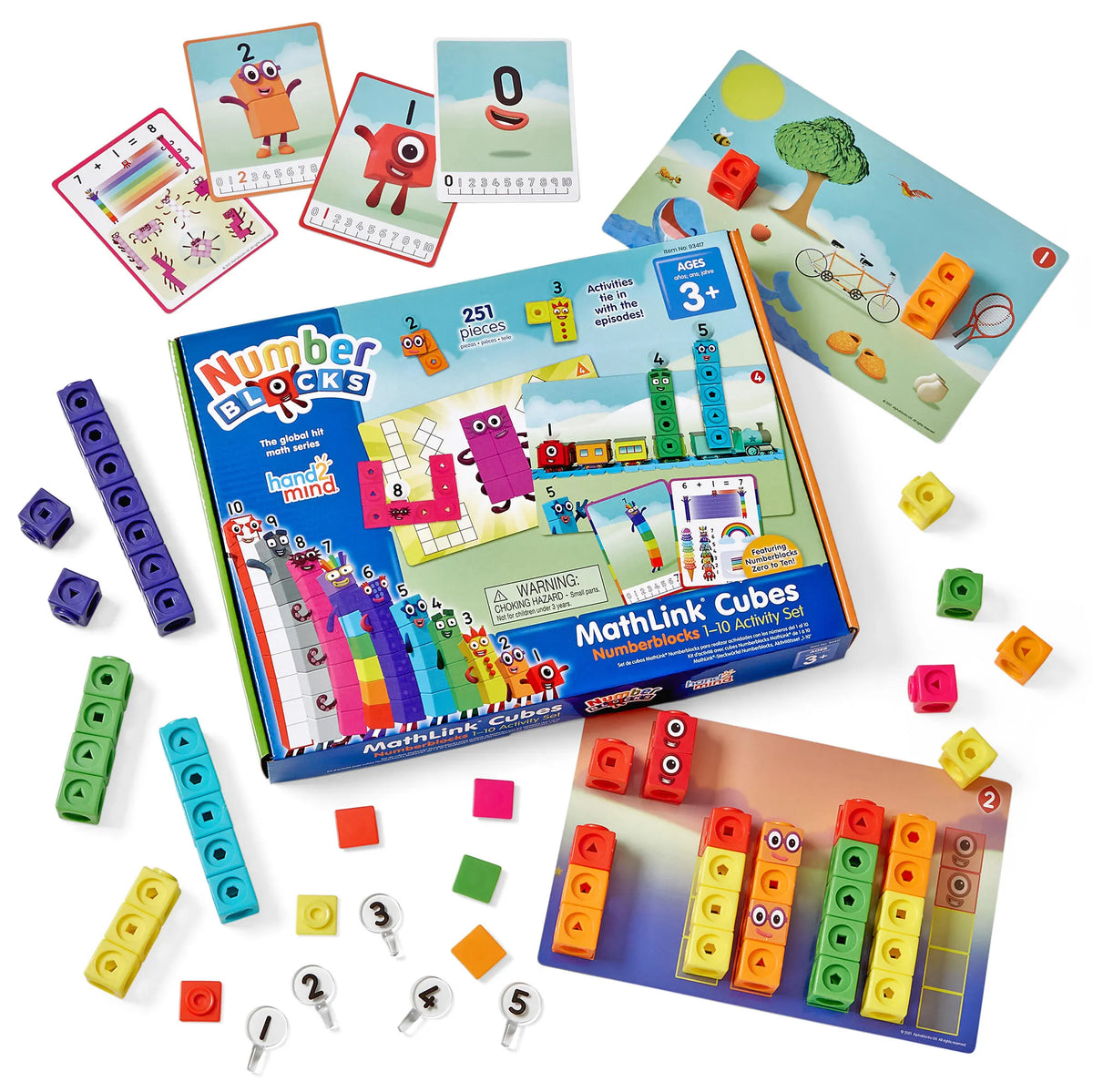 Hand2Mind MathLink® Cubes Numberblocks® 1–10 Activity Set