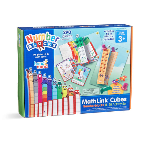 Hand2Mind MathLink® Cubes Numberblocks® 11–20 Activity Set