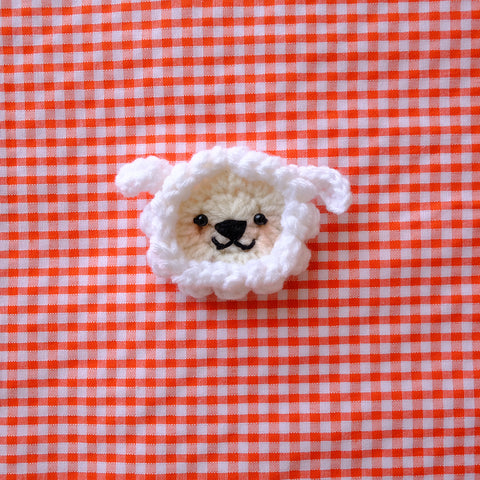 Nutkin Story Crochet Hair Clip Sheep Set