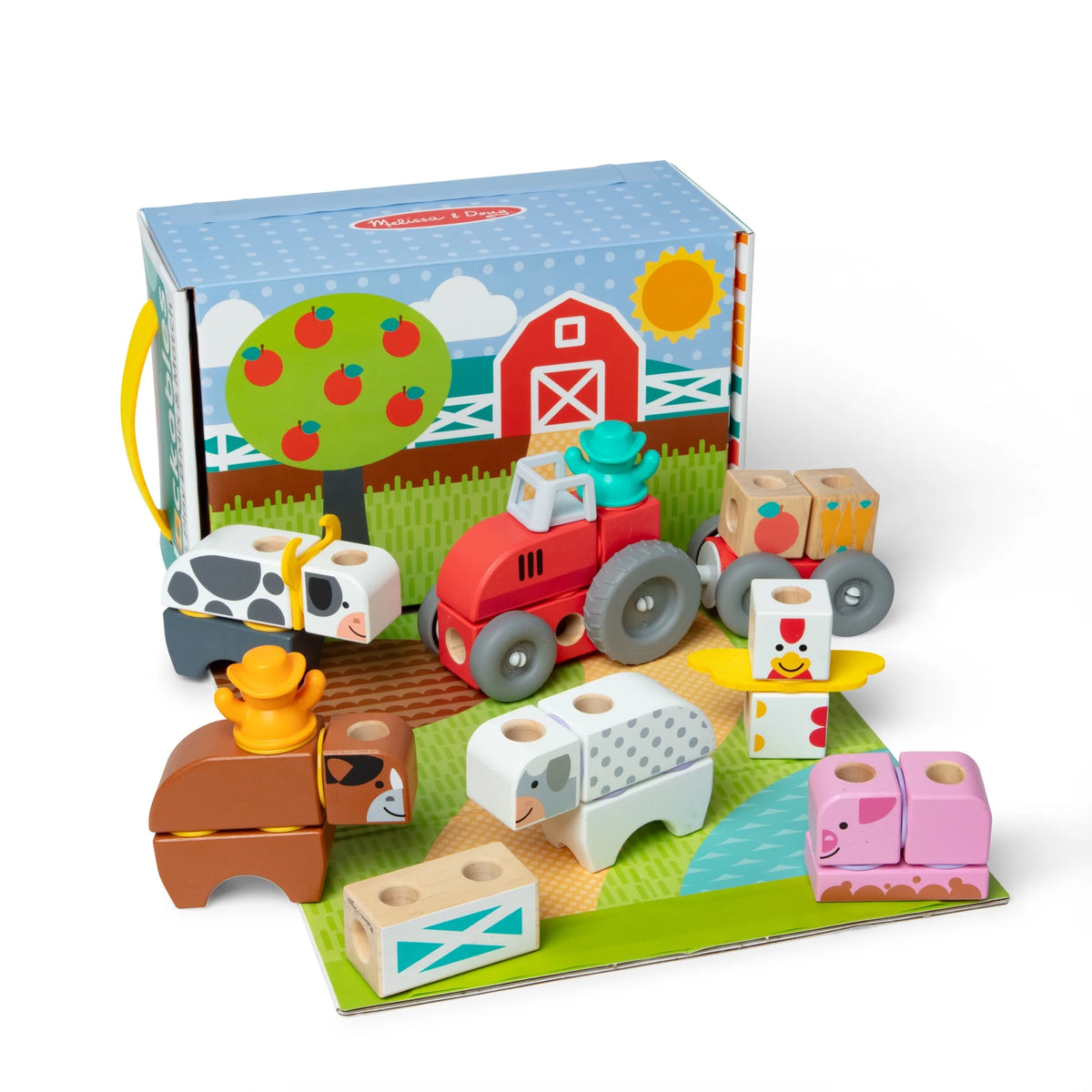 Melissa & Doug Blockables Play Set - Farm