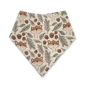 Little Canary Muslin Bib Fox and Acorn