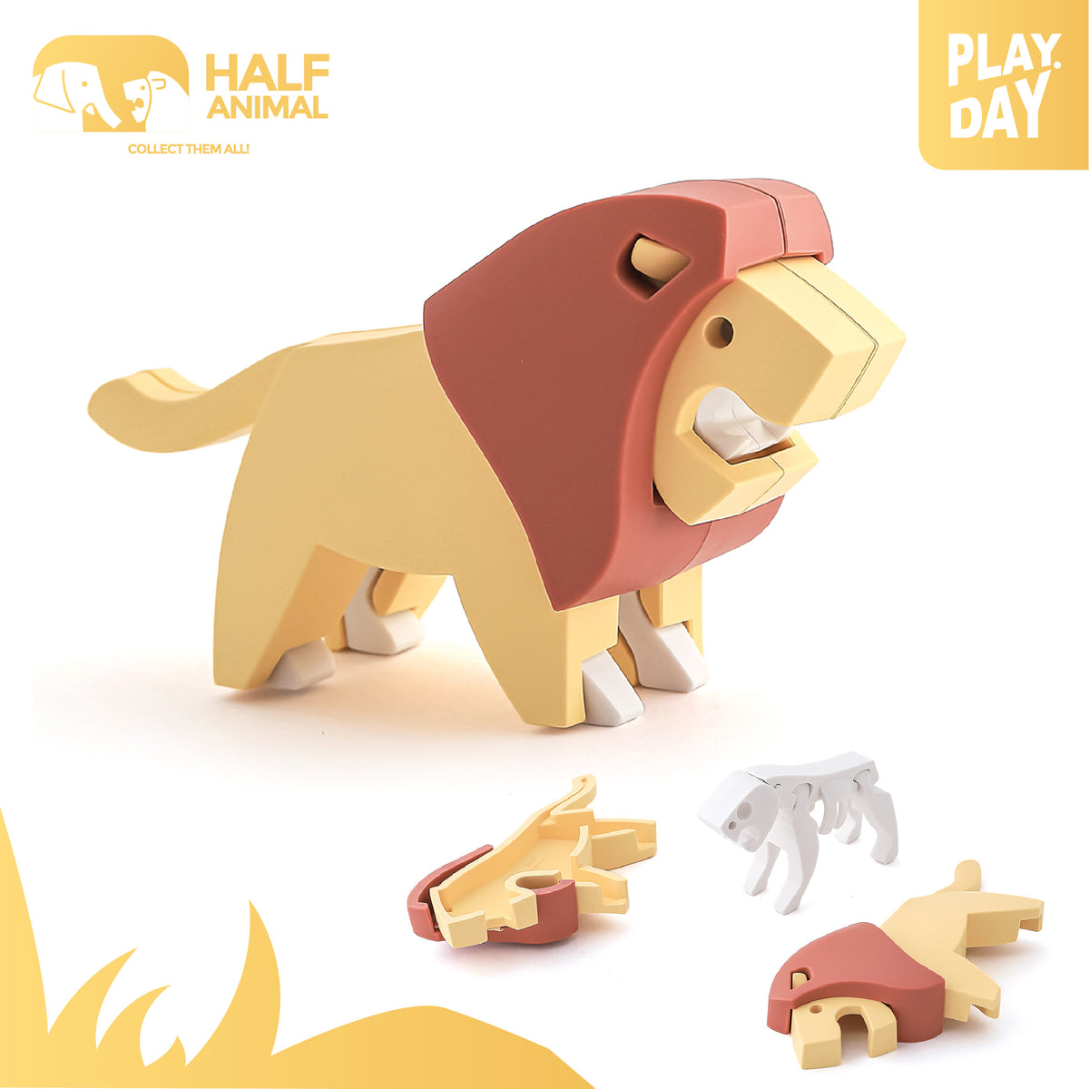Halftoys Half Animal - Lion
