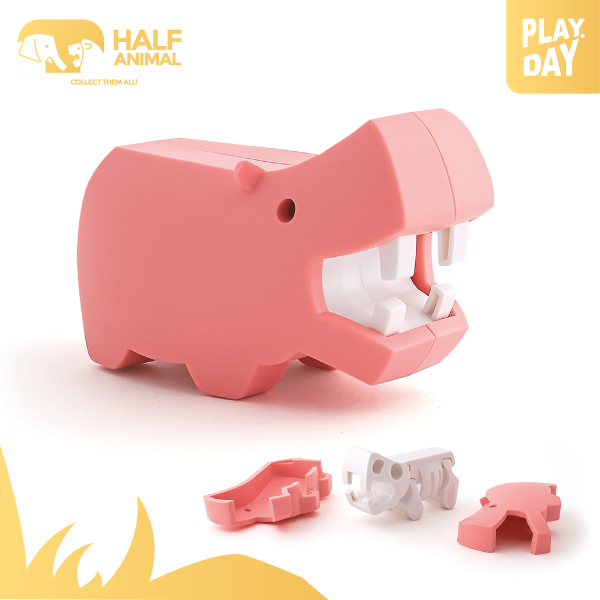 Halftoys Half Animal - Hippo