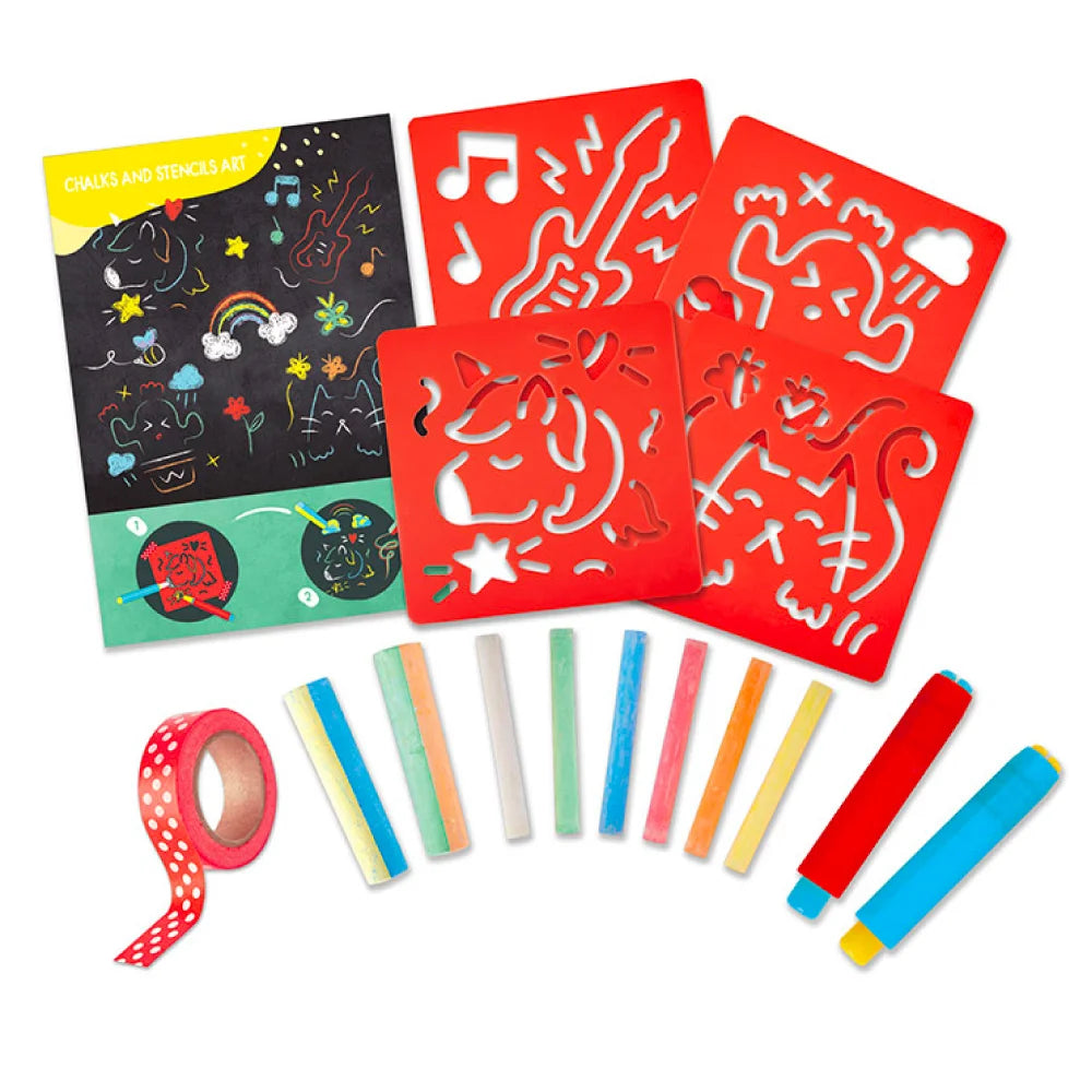 Hape Chalks and Stencils Art