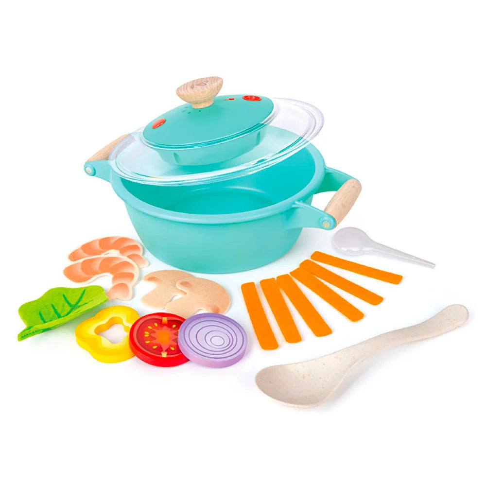 Hape Little Chef Cooking & Steam Playset