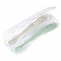Beaba 1st Silicone Spoons Set 2 Velvet Grey-Frosty Green