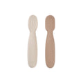 Beaba Set of 2 Silicone Pre Spoons - Pralin / Clay