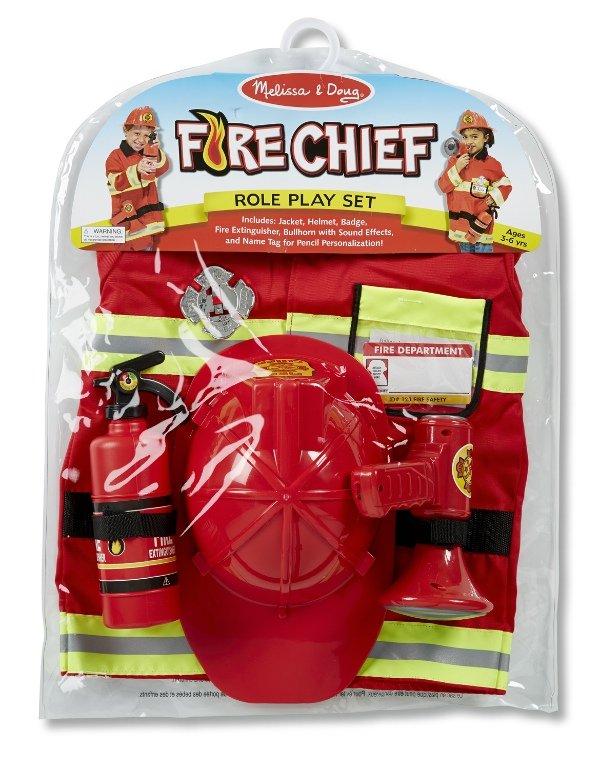 Melissa & Doug Role Play Costume Fire Chief