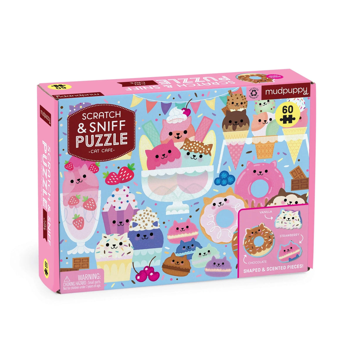 Mudpuppy Scratch and Sniff Puzzle - Cat Cafe