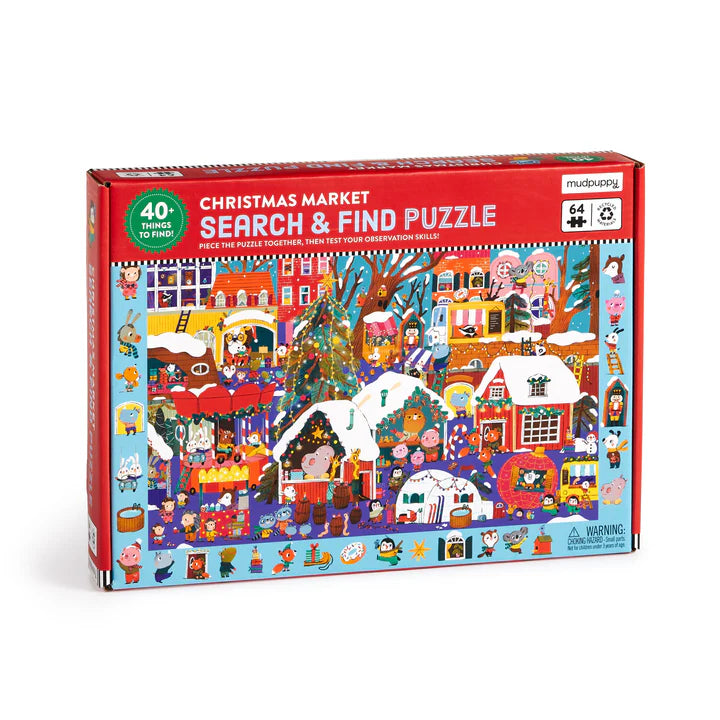 Mudpuppy Search & Find Puzzle - Christmas Market
