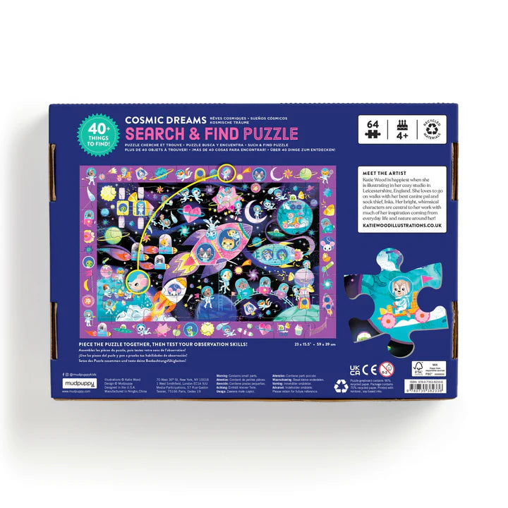 Mudpuppy Search & Find Puzzle - Cosmic Dreams