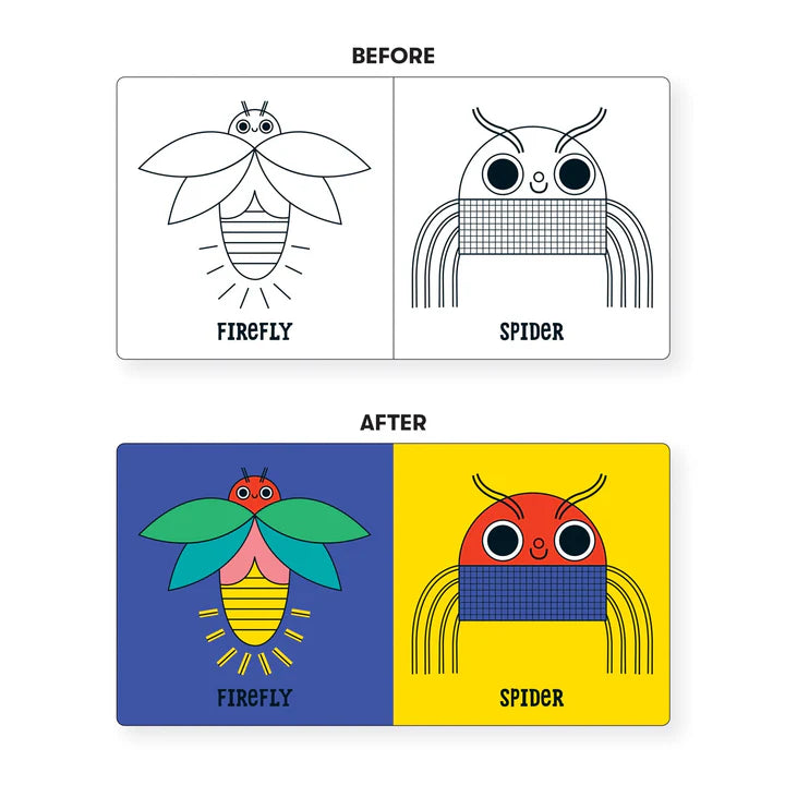 Mudpuppy Color Magic Bath Book - Bug Out!