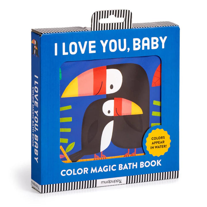Mudpuppy Color Magic Bath Book - I Love You, Baby