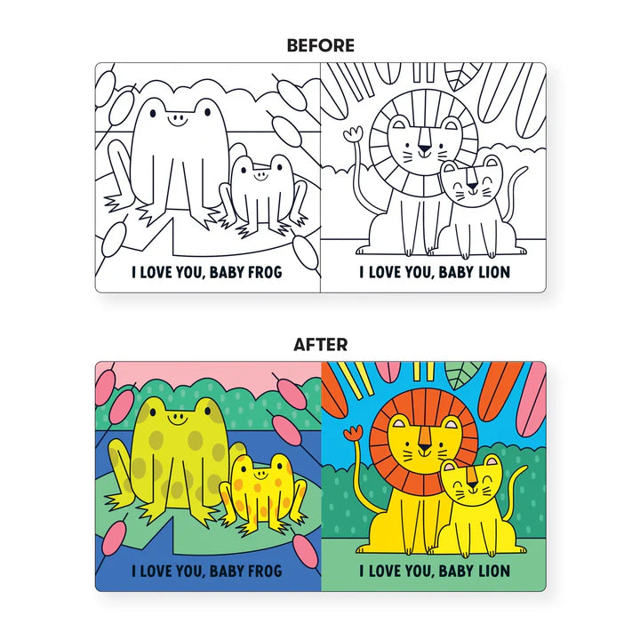 Mudpuppy Color Magic Bath Book - I Love You, Baby