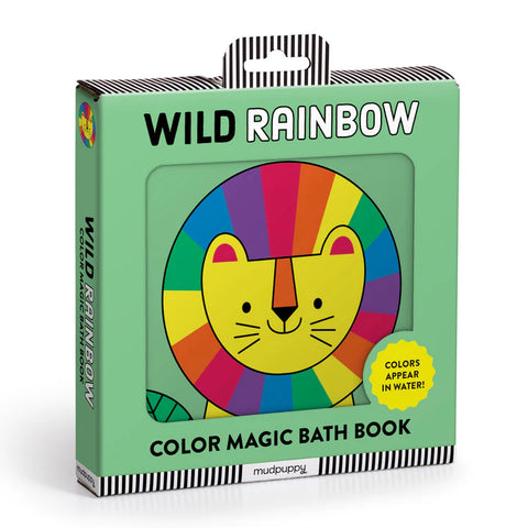 Mudpuppy Color Magic Bath Book - Wild Rainbow