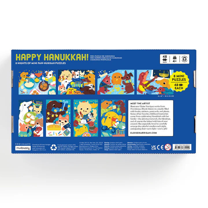 Mudpuppy Countdown Puzzle Set - Happy Hanukkah!