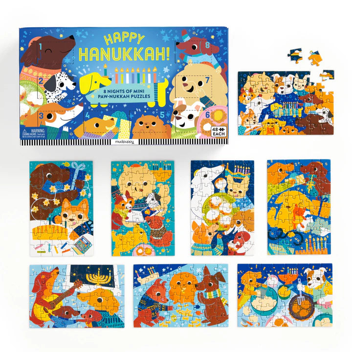 Mudpuppy Countdown Puzzle Set - Happy Hanukkah!