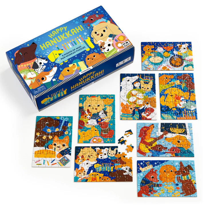 Mudpuppy Countdown Puzzle Set - Happy Hanukkah!