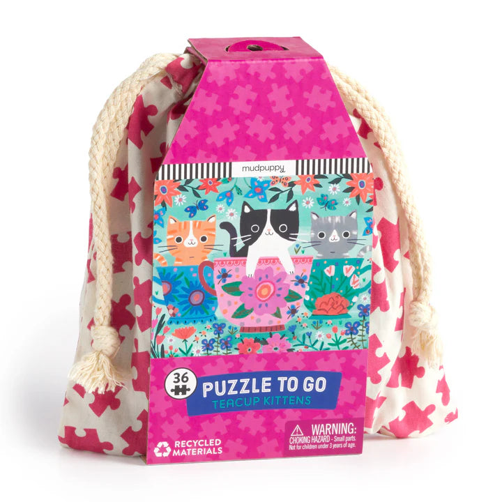 Mudpuppy Puzzle to Go - Teacup Kittens