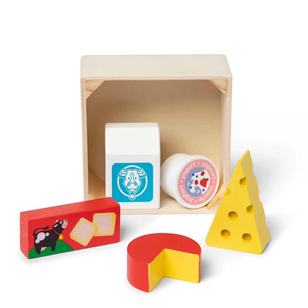 Melissa & Doug Wooden Food Groups Play Set - Dairy